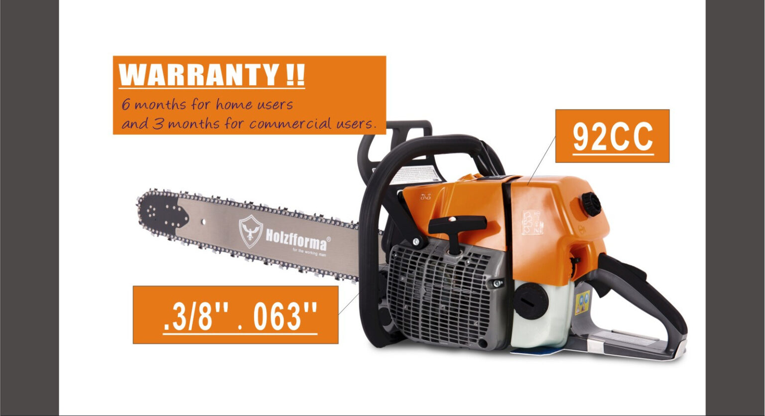 92cc Holzfforma G660 Gasoline Chainsaw Welcome To Farmertec Canada