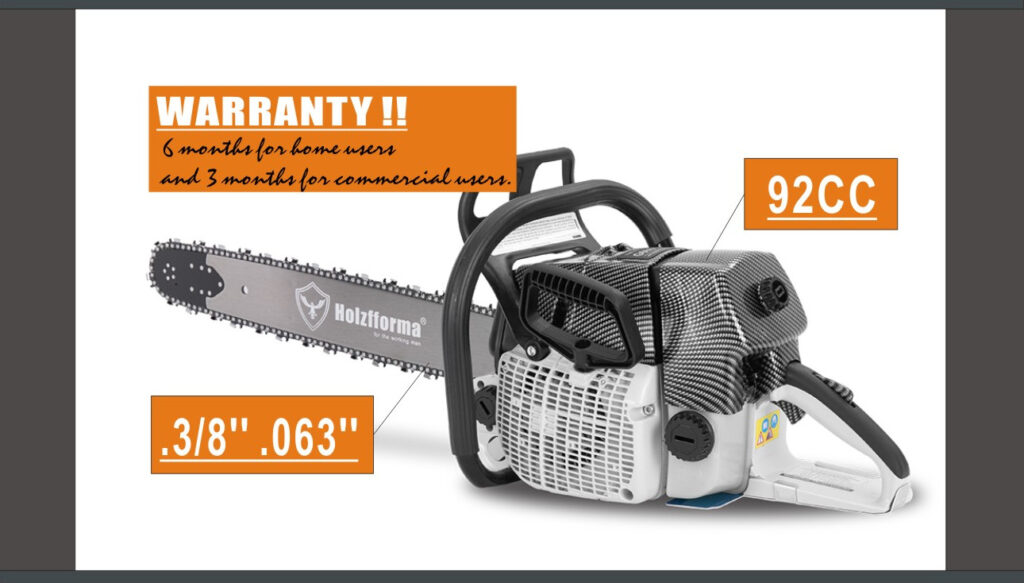 92cc Holzfforma G660 PRO Top Grade Chainsaw To Farmertec Canada!