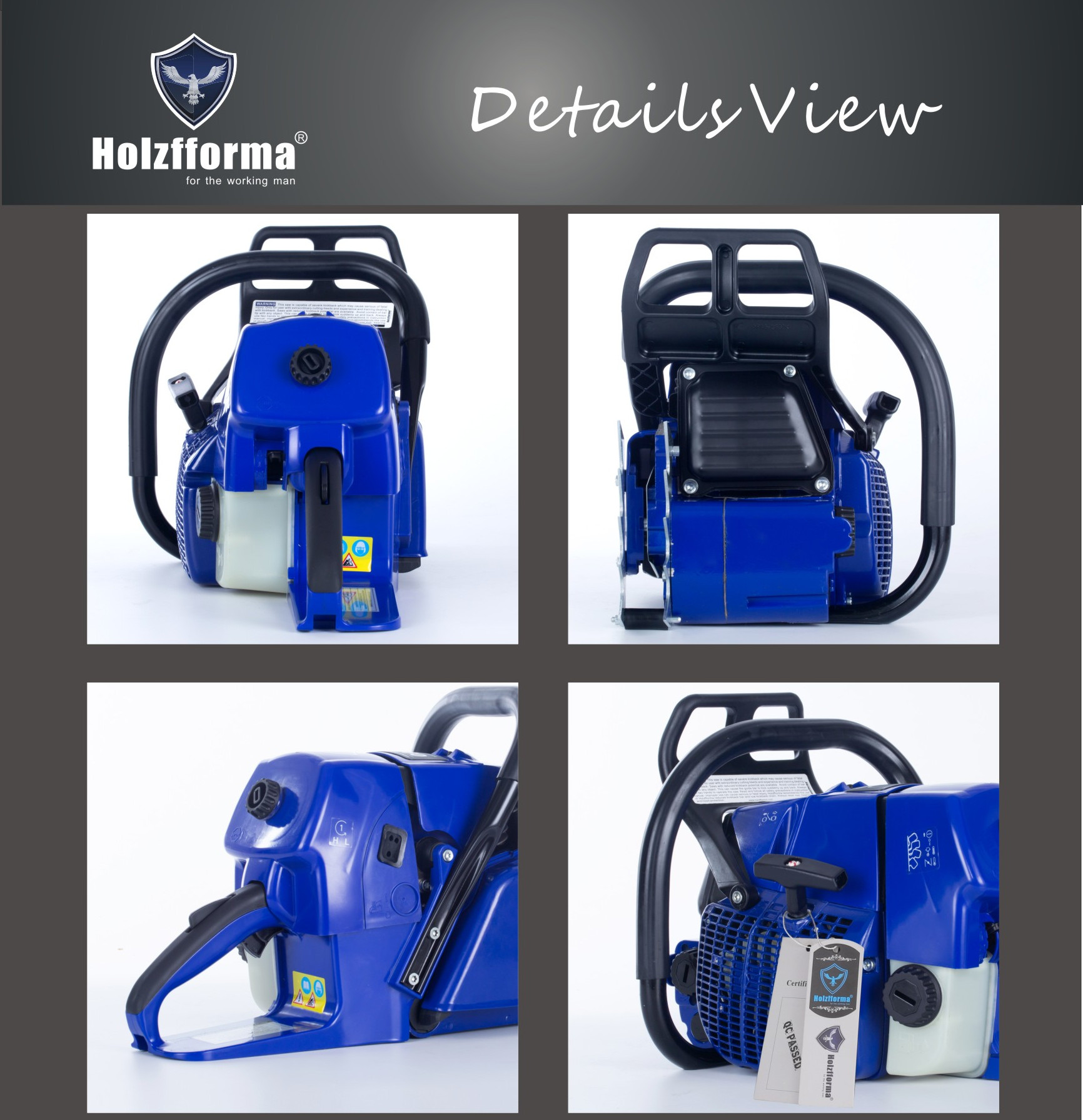 92cc Holzfforma Blue Thunder G660 Gasoline Chainsaw